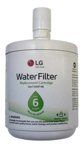 Filtro De Agua Original Para Refrigeradores LG Lt500p/pc/pcs