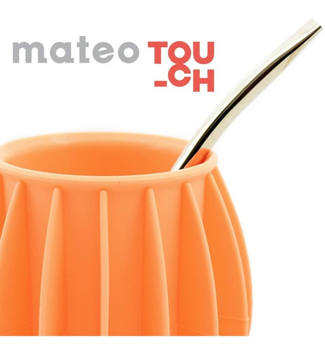Mate Mateo Touch De Silicón Con Bombilla