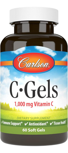 Vitamina C Gel 1000 Mg Carlson 60 Cápsulas