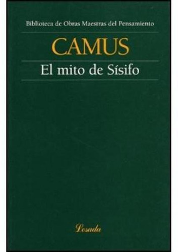 Libro El Mito De Sisifo De Albert Camus