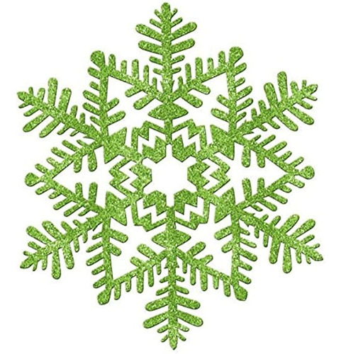 Amscan Glittery Christmas Snowflake Plastic Decoration Peque