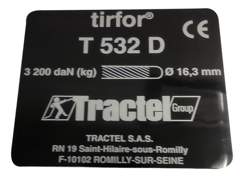 Trifor Tractel T532d 3200 Kg Guaya 16.3 Mm