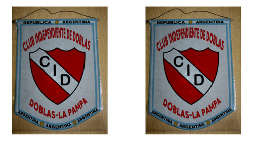 Banderin Grande 40cm Independiente De Doblas La Pampa