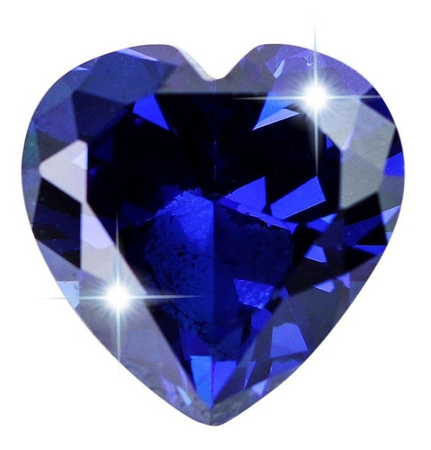 Precioso Corazón Zafiro 10x10 Pesa 3.5ct Royal Blue Perfecto