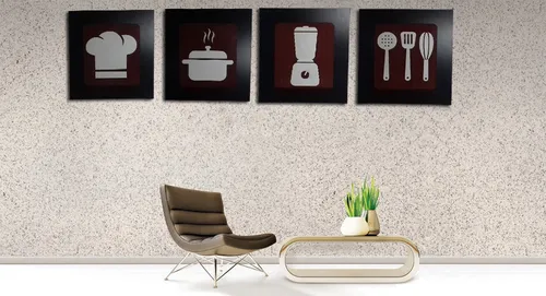 Kit de 4 marcos decorativos para café, cocina y restaurante