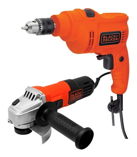 Pulidora  4.1/2 + Taladro 3/8 Black+ Decker G650-b3d