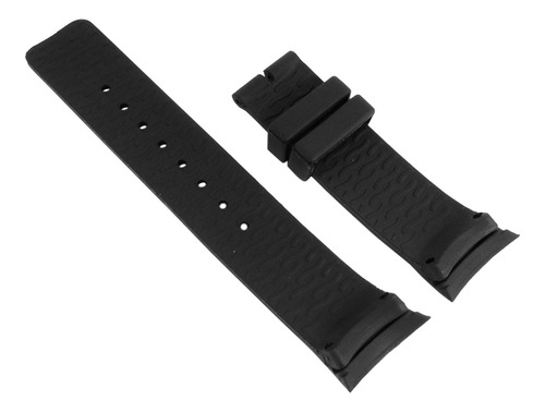 Pulseira De Borracha Compatível Com Náutica Preta N13530g