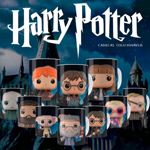 Colección De Tazas De Harry Potter 11oz