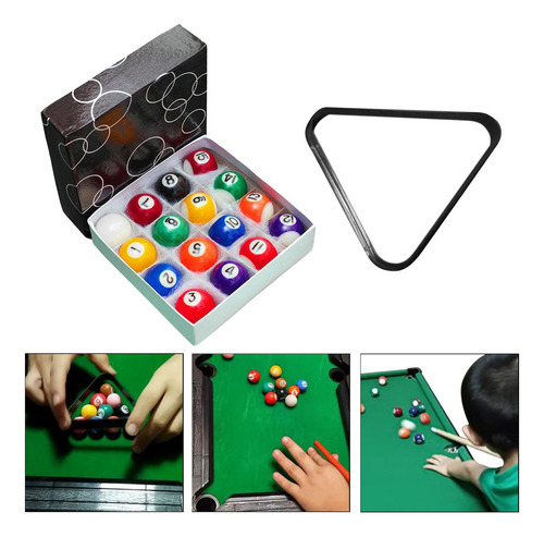. Juego De 16 Bolas De Billar Pequeñas For Bola De 2,5 Cm
