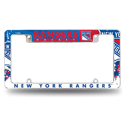 Nhl All Over Chrome Frame 12  X 6  Chrome All Over Auto...