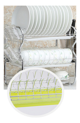 Escurridor De Platos Con Soporte Para Utensilios De Cocina D