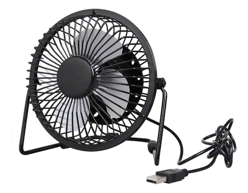 Ventilador Usb Metálico Para Escritorio Mini Ventilador