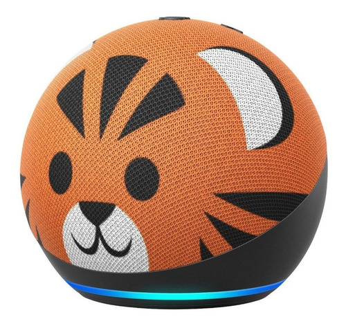 Imagen 2 de 6 de Amazon Echo Dot 4th Gen Kids con asistente virtual Alexa tiger 110V/240V