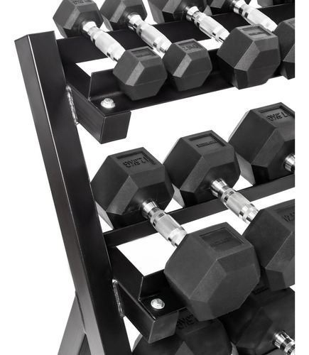 Rack + 275 Kg Mancuernas Hexagonales (2,5 - 25 Kg)