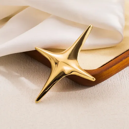 トップス PIN Stainless Steel Brooch Geometric Polished Zx0001 56 | MercadoLivre