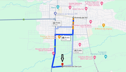 Vendo Lote Merlo San Luis - Cerro Oro - Excelente Ubicación - 3800 M2