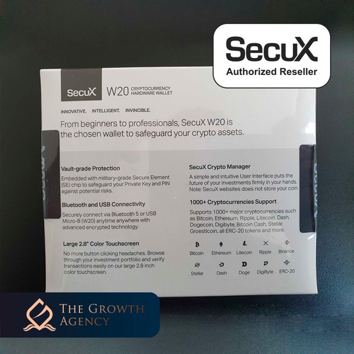 Imagem 2 de 9 de Carteira De Hardware Secux W20 - Lacrada - Revenda Oficial