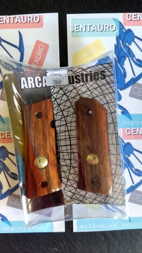 Cachas  Arca Industries   Para Llama 380 Acp Madera 