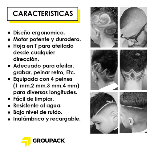Rasuradora Inalámbrica Recargable Cortadora Profesional