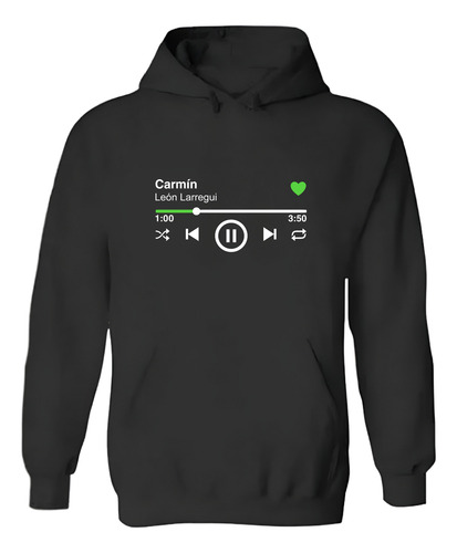 Sudadera Musical León Larregui | Carmín