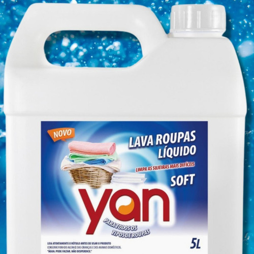 Kit Sabão Líquido Lava Roupas Soft Yan 15 Litros