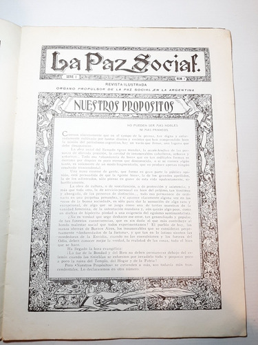 Antigua Revista Publicación Gratuita La Paz Social Ro 1082
