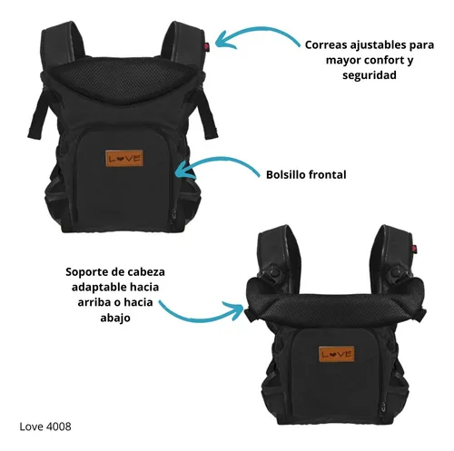 Mochila Porta Bebe Love 4008 0a15kg 3 En 1 Env o gratis