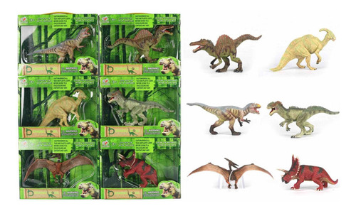 Dinosaurios  Set Completo Coleccion A Escala Juguete Ml481