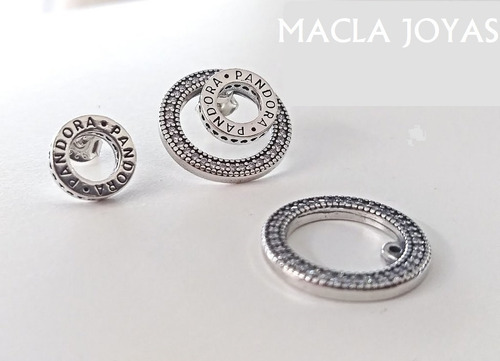 Aros Modelo Pandora Signature Circones En Plata 925