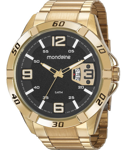 Relógio Masculino Mondaine Dourado 53834gpmvde2