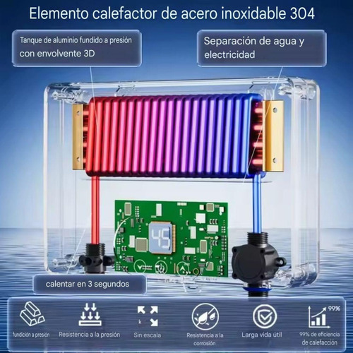Calentador Instantáneo, Eléctrico, 2.8 L/min, Iusa