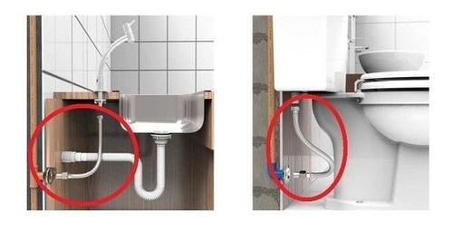 Kit 4 Mangueira Engate Flexível Aço Inox 40 Cm 1/2 Entrada Acabamento Cromado Cor Prateado