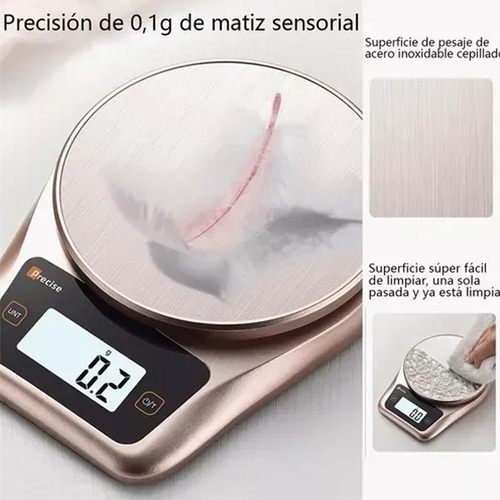 Balanza Pesa Digital Cocina Alimento Precisión Capacidad Máx