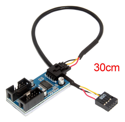 Cable Usb De 9 Pines, Cable De Extensión, 1 A 2 Cables