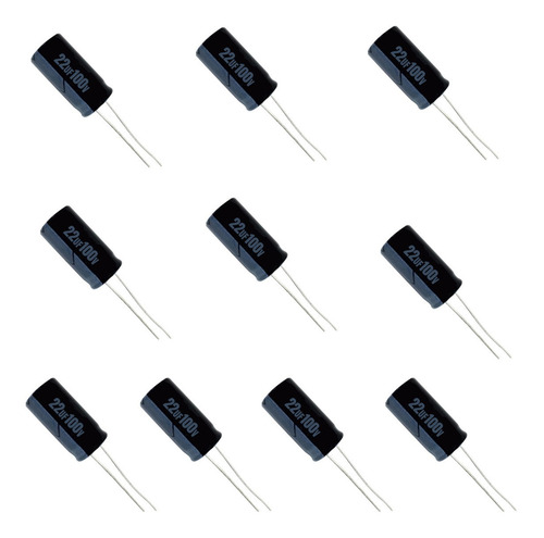 Imagem 1 de 1 de Kit 10 Capacitores Para Driver Profissional (22x250)