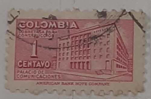 Sello Palacio De Comunicaciones Colombia