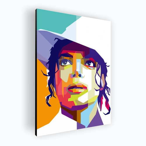 Cuadro Moderno Mural Poster Michael Jackson 42x60 Mdf