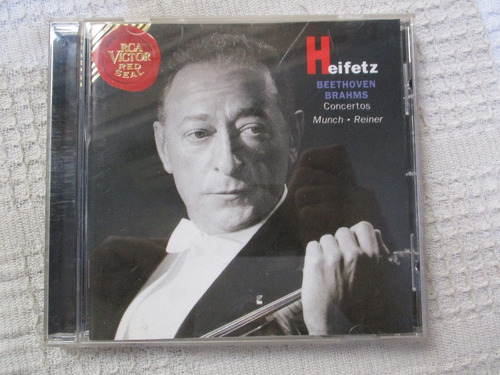 Beethoven Op.61 And Brahms Op. 77 Concertos. Jascha Heifetz