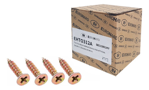 Tornillos 3mm X 12 X 2500 Unidades Eurohard Premium !!!!