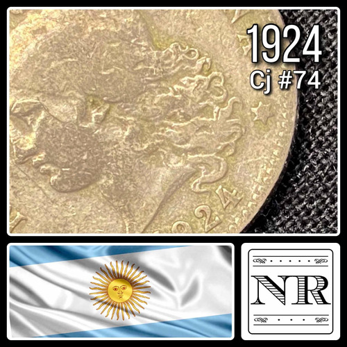 Argentina - 20 Centavos - Año 1924 - Cj #74 - Níquel