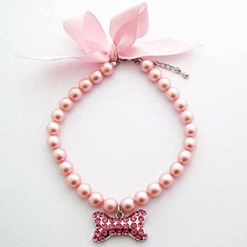 Petfavorites Fancy Pearls - Collar De Cristal Para Perro Con