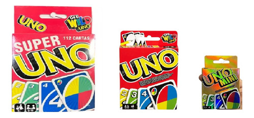 Pack 3 Uno Super + Uno Clasico + Uno Mini 