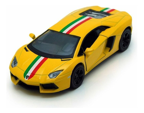 Lamborghini Aventador Lp400-4 Amarillo // Escala 1:38 12cms.