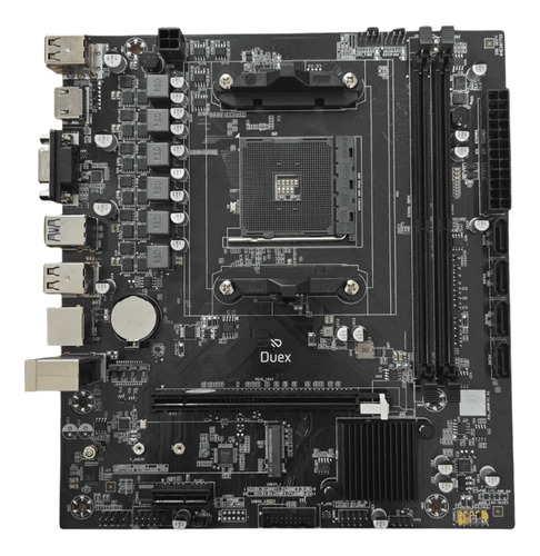 Placa Mãe Duex Dxmb A320g, Am4, Ddr4, Micro Atx