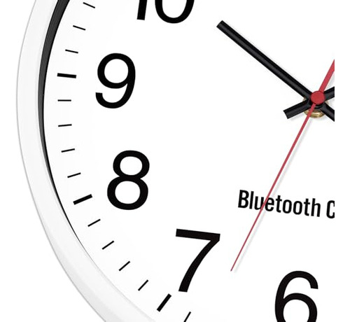 Reloj De Pared Foxtop De 12 Pulgadas Con Bluetooth, Sincroni