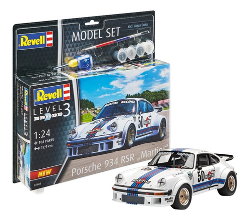 Revell 67685 Model Set Porsche 934 Rsrma Martini - 1/24 Kit 