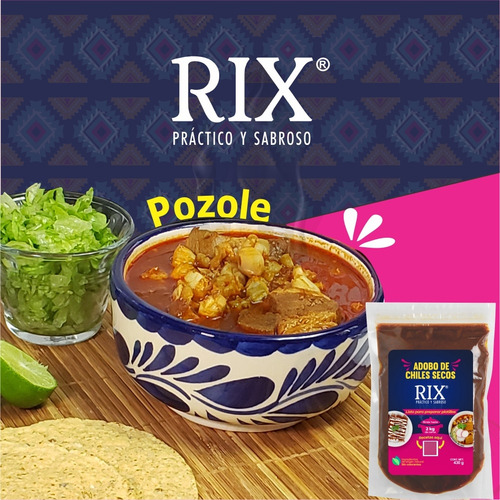 Salsa Adobo Listo Para Guisar 4 Pack Rix Práctico Y Sabroso
