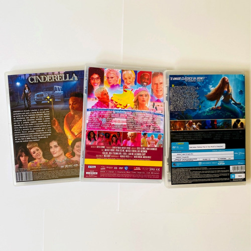 Dvd Barbie 2023 A Pequena Sereia 2023 Cinderela 2021 Dub Leg