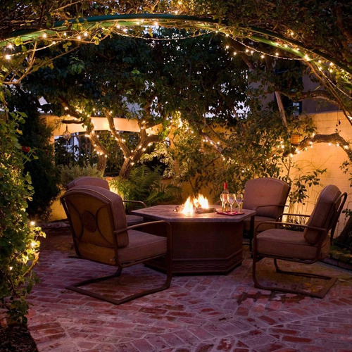 Imagen 6 de 10 de Guirnalda De Luces Solares 12m 120 Led Exteriores Decoracion