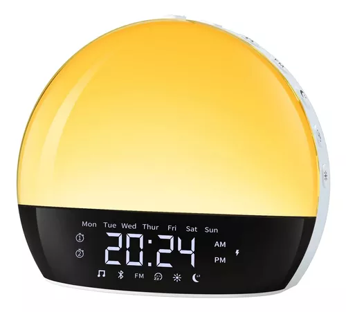 Despertador Amanecer Bluetooth Luz Lectura Sonido Suave